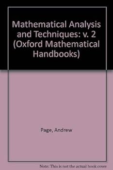 Paperback Mathematical Analysis & Techniques Vol 2 Book