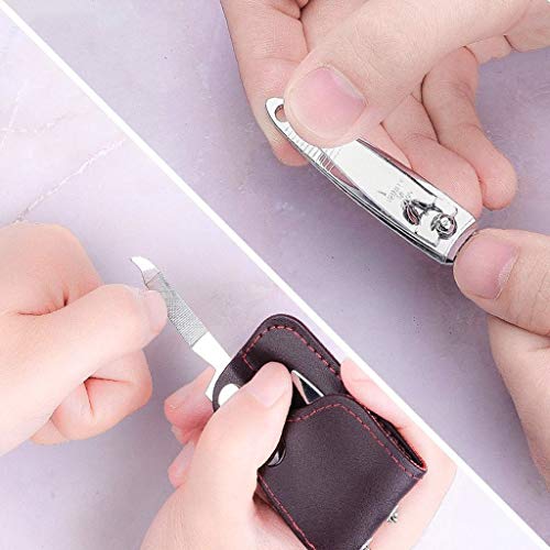 HONGYIFEI2021 Nagelset 4-teiliges Nagelknipser Set, Multifunktions Maniküre-Set, Nagelfeile Tragbare Flaschenöffner Set… – Bild 6
