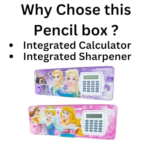 Image of Unicorn Calculator Pencil Boxs With Stationery Set For Girls Geometry Box Best Return Gift for Kids unicorn stationery set unicorn pencil