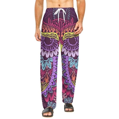 Pantalon de détente femme Hibou de Couleur idéal pour le cocooning