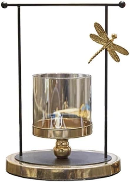 candle-holder Iron Light Luxury Candlestick Ornaments Retro Style Home Nordic Table Candlestick Romantic Candlelight Dinner Aromatherapy Candlestick candlestick(B)