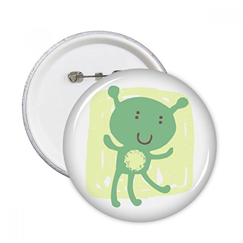 Badge extraterrestre de style graffiti multicolor pour vêtements DIYthinker lot de 5