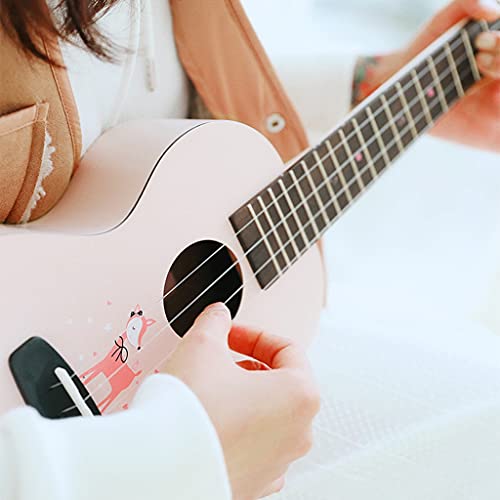DXIN Soprano Ukulélé Débutant, Kit Guitare 4 Cordes Kit Ukulélé en Bois Acajou Hawaïen pour Enfants Adultes Etudiants… - Les Beatles, Paul McCartney, John Lennon, RIngo Starr, George Harrison DXIN Soprano Ukulélé Débutant, Kit Guitare 4 Cordes Kit Ukulélé en Bois Acajou Hawaïen pour Enfants Adultes Etudiants… – Image 4