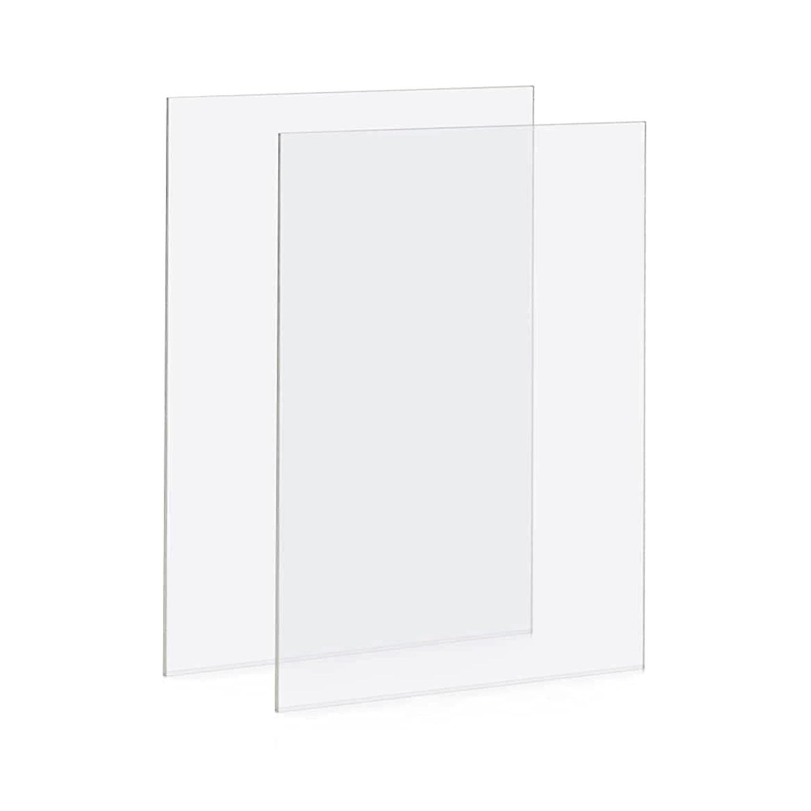 Rishori One Color 2Pcs Acrylic Sheets Sturdy Lightweight Clear Panels Exceptional Clarity Different Sizes For Creating Wedding Table Numbers Thickness 1Mm,350Mmx400mm