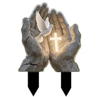 2D Hofschild Grabschmuck - Wetterfeste Acryl Deko Für Grab & Garten Mit Nachtleuchteffekt