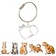 Zengjunwei Katzenhaar-Schlüsselanhänger, Cat Hair Memorial Capsules Schlüsselbund, Transparente Katzenhaarspeicherbox, Pet Haar Erinnerungsbox Zum Aufsammeln Tierhaaren (A)