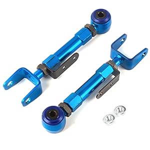 KSP Rear Camber Arms for 2002-2006 CR-V and 2003-2011 Honda Element, Upper Control Rod Adjustable -2° to +4° (Degree) Suspension Kits, 2PC