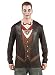 Faux Real Men's Vampire Long Sleeve Halloween Shirt
