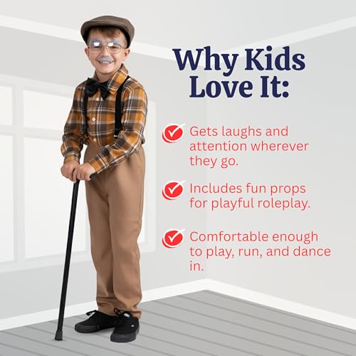 Disfraz Completo Niño Viejo Grandpa Talla XL miniatura 5