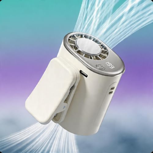 Ventilador de coche USB compacto contra el calor, flujo de aire de 360° sin ruidos molestos 5