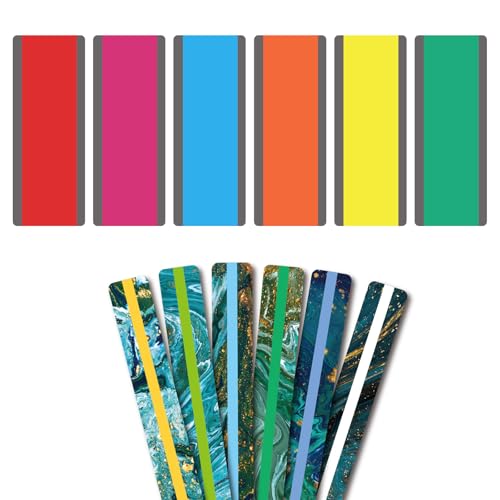 ARYIMYDP 12 Pcs Tdah Enfant Outils,Bandes de Lecture Guidée Dyslexie Outils, Règle de Superposition Dyslexie Aide à la Lecture Enfants, Regle de Lecture pour Dyslexie TDAH