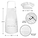 Novelty Place Kid's Apron with Chef Hat Set (3 Set) - Skin-friendly Children’s Bib with Pocket - Cooking, Baking, Painting, Training Wear - Kid's Size (6-12 Year, White)