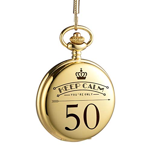 Montre de Poche personnalisée gravée Cadeau d'anniversaire pour Homme Cover