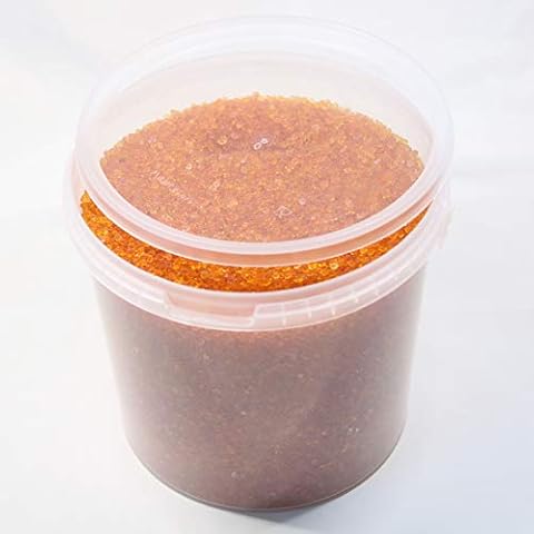 KnePo Kunststofftechnik 2 kg Silica Gel Orange regenerierbar, Trockenmittel mit Indikator, Silikagel Cover