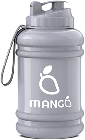 MANGO 2.2 Litre Water Bottle With Straw and Time markings - BPA Free Xl Jug - Extra Large Durable Sports Bottles With Flip Cap - Ideal For Gym and Bodybuilding - Large Sports Reusable Water Bottle