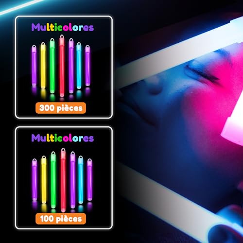Bâtons lumineux de 15,2cm de 100 pièces pour illuminer un mariage ou festival