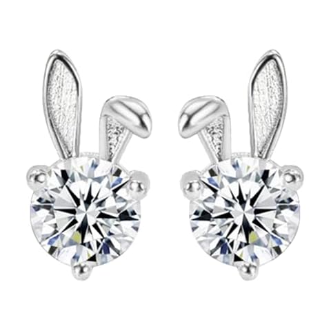 Easter Bunny Synthetic Opal Stud Earrings Cover