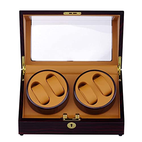 Écrin montre rotatif pour ranger et remonter 4 montres chez soi