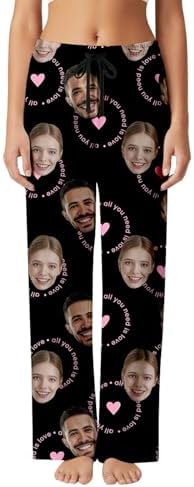 Personalized Pajama Pants for Men Women Funny Custom Pajama Bottoms with Face Custom Face Pajamas Customized Gifts
