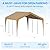Carport 12x20 Heavy Duty Portable Garage,Galvanized Frame Carport Canopy,Portable Garages and Shelters with 8 Leg&4 Wind Rope,Car Tent Garage with All-Season Tarp for Boat Truck,Without Sidewall