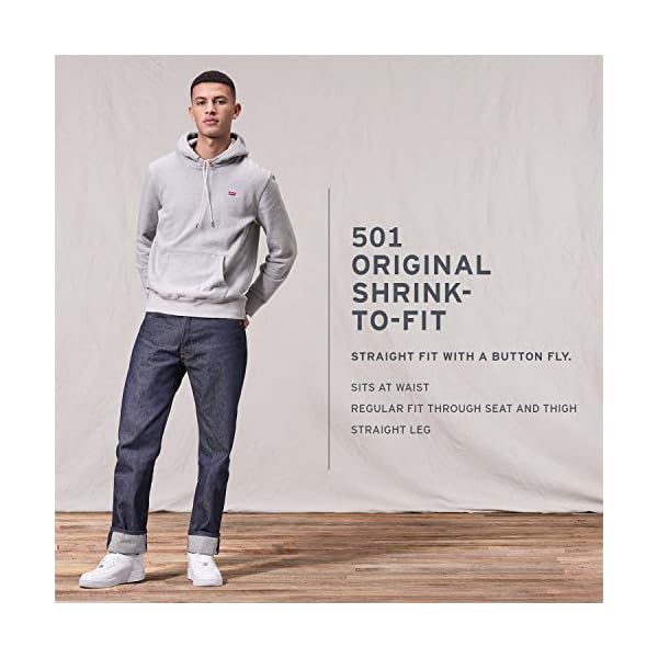 Levi's Men's 501 Original Fit Jean, Rigid Shrink To Fit, 33x30 - Image 4