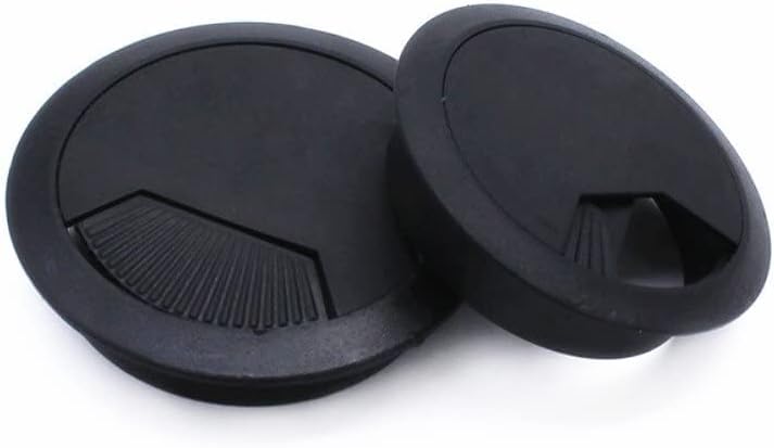 Desk Cable Grommets,8pcs,Table Cabinet Round Wire Organizer,Plastic,60mm,