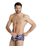 ARENA Herren 3468336722589 Badehose, Neonblau/Mehrfarbig, 30 EU