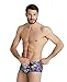 Produktbild ARENA Herren Icons Swim Low Waist Short Allover Badehose, Neonblau/Mehrfarbig, 38