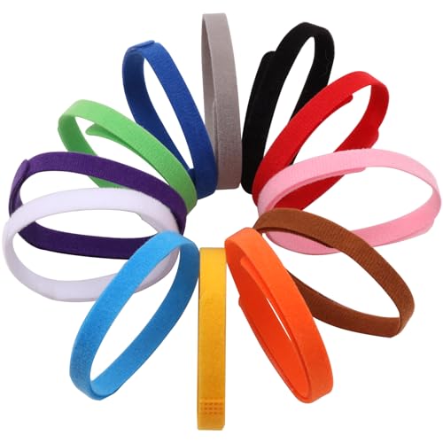 NUTTDOO Puppy ID Collars 12PCS Adjustable Identification Collar Puppy ID Collar for Newborn Dog and Kitten Pets
