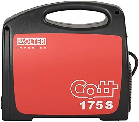 Front panel of Solter Cott 175Se Inverter Welder showing control knob and cable connections