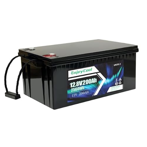 12V 200Ah Lithium Battery with BMS for RV & Solar