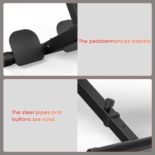 JX FITNESS Faltbare Hyperextension-Bank, römischer Stuhl, Rückenverlängerung, Heim-Fitness-Studio für Gesäß- und Bauchmuskeltraining, optionale Neigung und multifunktionale, robuste Übungen