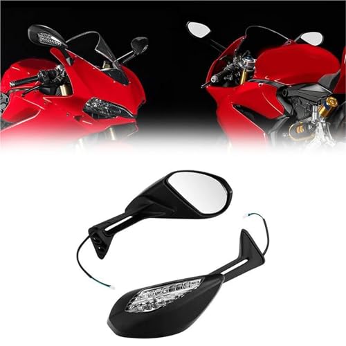 Rétroviseurs clignotants moto pour Ducati Superbike 959 1199 R
