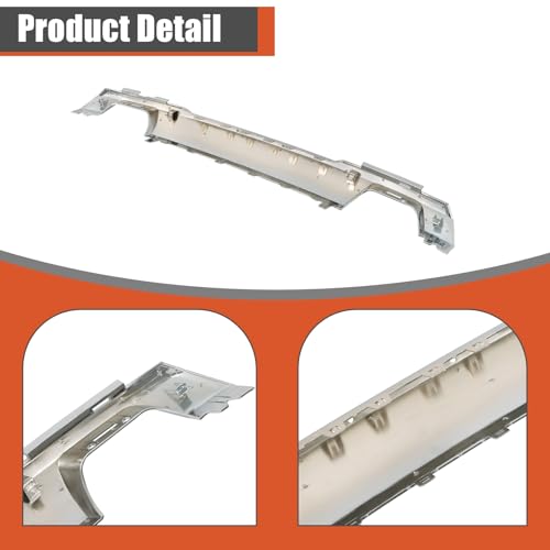Image of labwork Chrome Front Bumper Skid Plate Lower Valance Molding Trim Replacement for F150 2021-2023 ML34-17F771-ACW