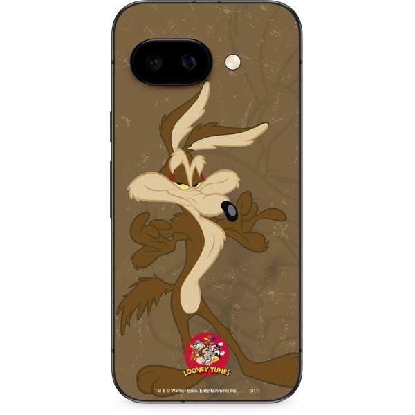 Skinit Decal Phone Skin Compatible with Google Pixel 9a - Officially Licensed Looney Tunes Wile E Coyote Double Design