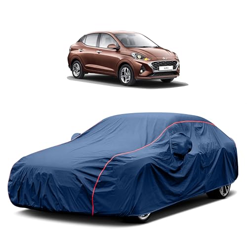 Image of Heavy-Duty Car Cover for Compatible with Hyundai Aura (2023 to 2025 All Models) Deluxe Car Protection Cover ? Waterproof & UV-Resistant All-Season Exterior Protection