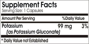 Miniatura 2 de chelated Potasio 99 mg 200 Cápsulas   sin aditivos  naturetition Suplementos