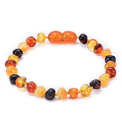 Bracelet d'ambre véritable fait main pour couple chic
