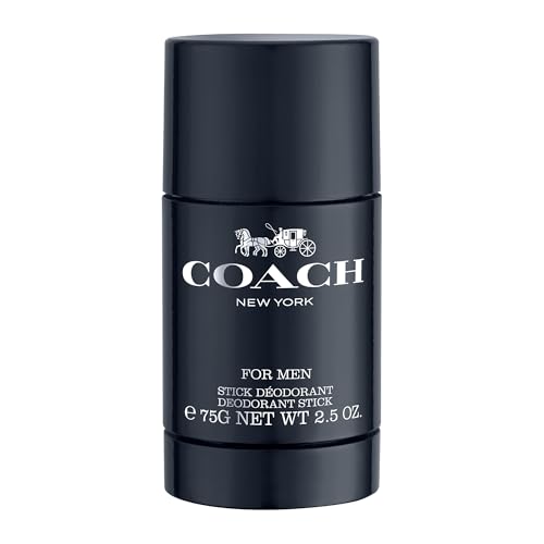 Coach For Men Deodorant Stick - Long Lasting Fragrance with notes of Pear Nashi, Cardamom & Vetiver - Fougere & Woody - 2.5 oz.