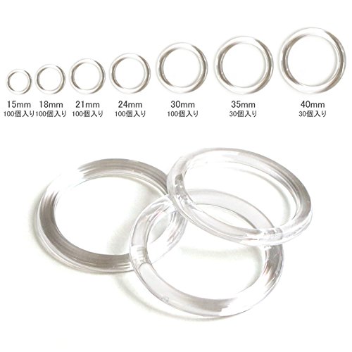 Amazon.co.jp: 島村 シマムラ プラスチックリング 30個入り 40mm 透明