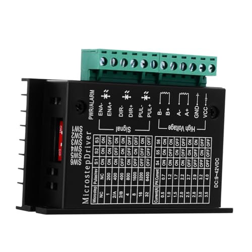 PENIKOKO ステッピングモータードライバー制御ボード レーザー刻印機用 高効率過熱保護機能搭載 オプトカプラ絶縁 大型ヒートシンク設計 電