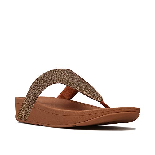 Image of FitFlop Women's LULU Suede Toe-Post Sandals | Lightweight Summer Walking Sandals with Cushioned Comfort, Arch Support & Grip