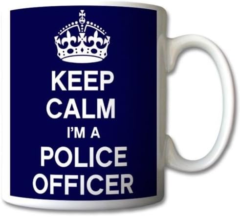 Keep Calm I'm A Police Officer Blue Mug Cup Gift Retro