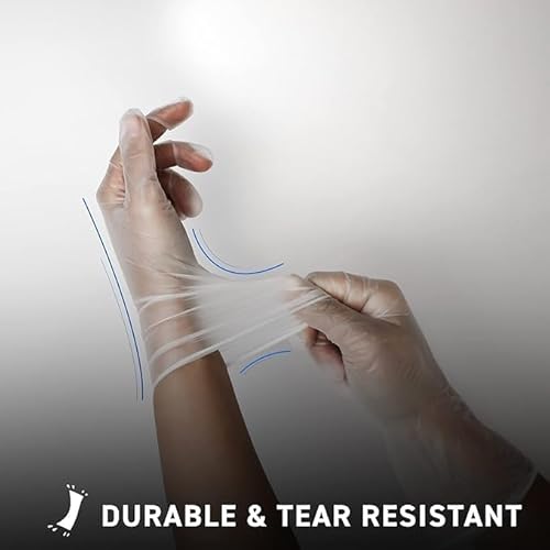 100 Gants Jetables En Vinyle - Taille M/8 Ou L/9 - Sans Poudre, Résistants - Pour Maison, Médical, Industrie