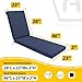 AAAAAcessories Outdoor Chaise Lounge Cushions, Waterproof Patio Furniture Replacement Cushions, Fade-Resistant, 74