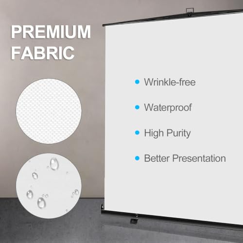 Image of EMART 77x92in Collapsible Chromakey Panel Portable White Screen