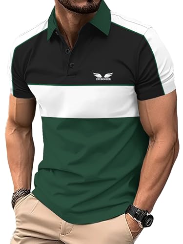 Image of Noble Monk Men's Cotton Blend Striped Regular Fit Polo Shirt