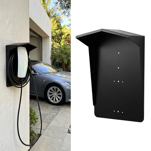 Ufixed EV Charger Protective Cover - Weatherproof Electric Vehicle Charging Station Roof for Tesla & Most EV Chargers | Universal Fit with Complete Installation Kit