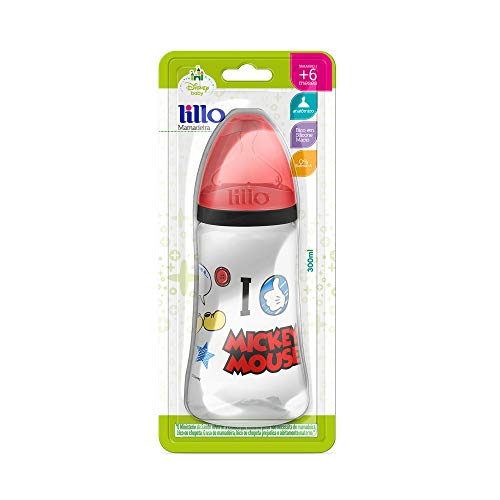 Mamadeira Design Disney Silicone 300 ml Tam 2 - Lillo, Mickey