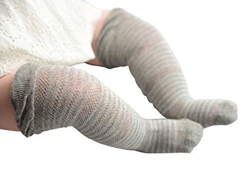 Ding-dong Baby Toddler Kid Girl Boy Toddler Cooton Knee High Socks (Style 3,Purple,1-3T)2